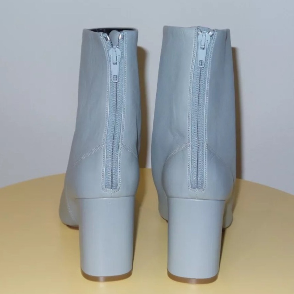 $1400 CELINE LAMBSKIN LEATHER BALLET RELOADED GREY BOOT 80 SIZE 38 - Picture 5 of 9